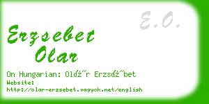 erzsebet olar business card